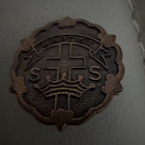 Baptist SS Pin Sunday School Attendance Award Little's System